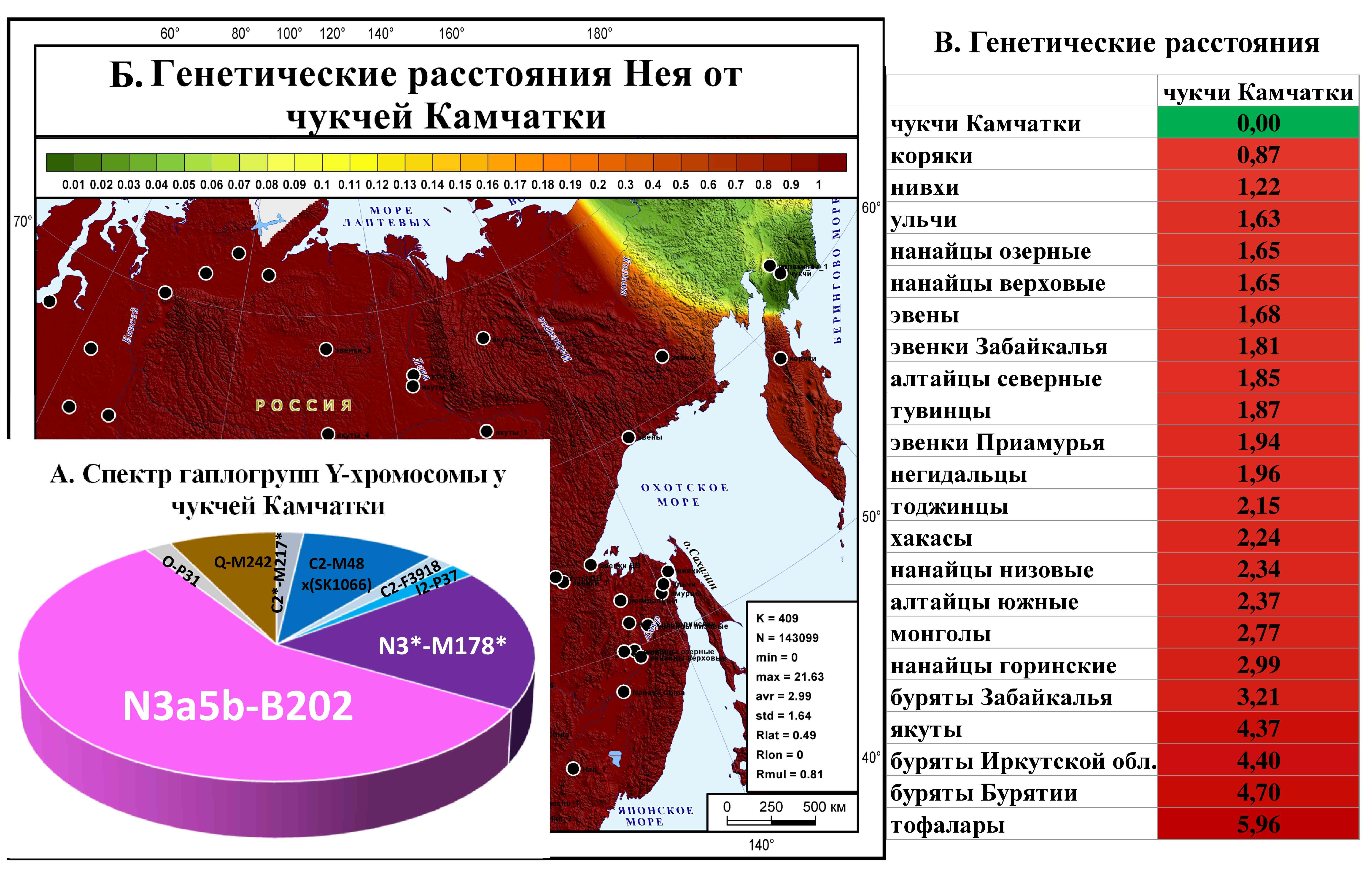 Своеобразный Y-хромосомный портрет чукчей Камчатки | Генофонд РФ